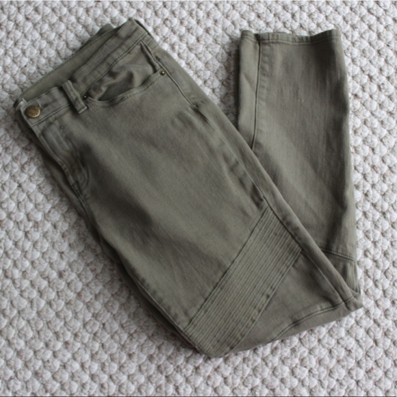 J. Crew Army Green Jeans - Picture 1 of 7